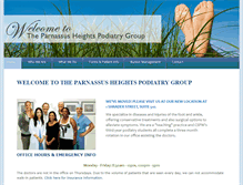 Tablet Screenshot of phpodiatry.com